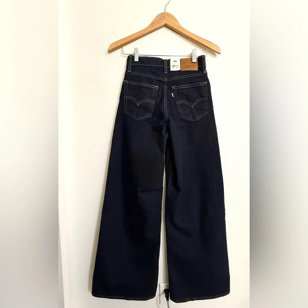 Levi's Dark Indigo Wide Leg Jeans - Picture 3 of 14